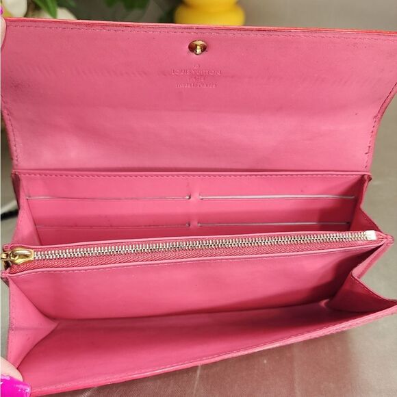 Louis Vuitton Vernis Sarah Wallet Authentic Gorgeous W/ Conversion Chain - Picture 11 of 17